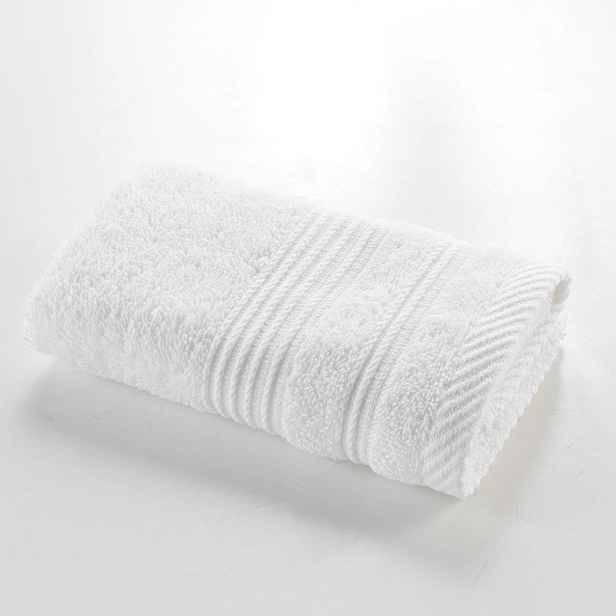 Bílý froté bavlněný ručník 30x50 cm Tendresse – douceur d'intérieur