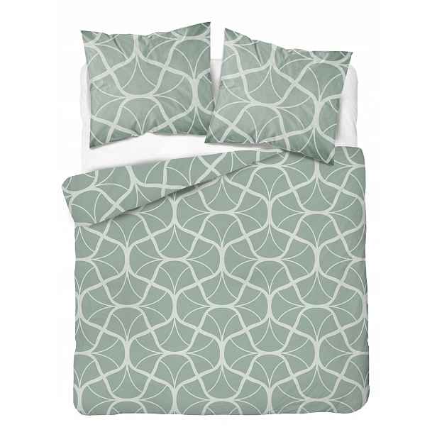Povlečení 220x200 Detexpol šalvějově bílá geometrická abstrakce