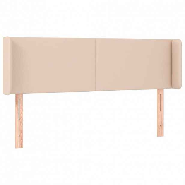 vidaXL Čelo postele typu ušák cappuccino 147x16x78/88 cm umělá kůže