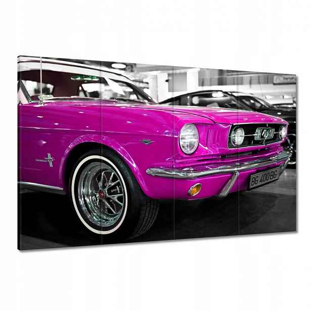 Obrazy 120x80 Růžový Ford Mustang
