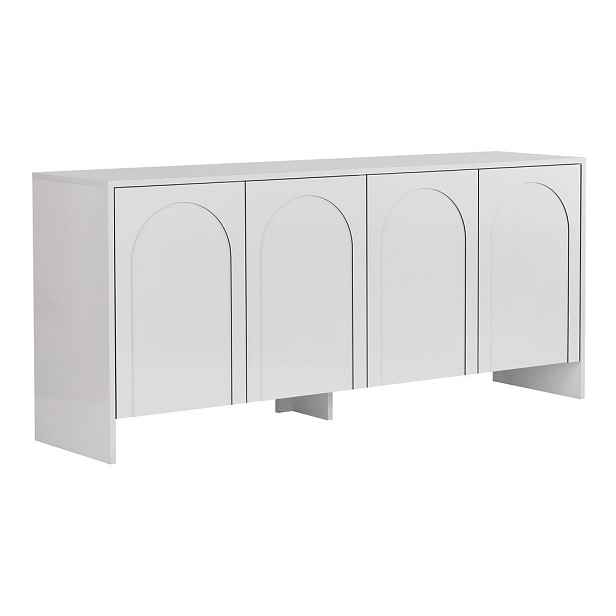 Bílá komoda 180x80x45 cm Arlen  – Kalune Design