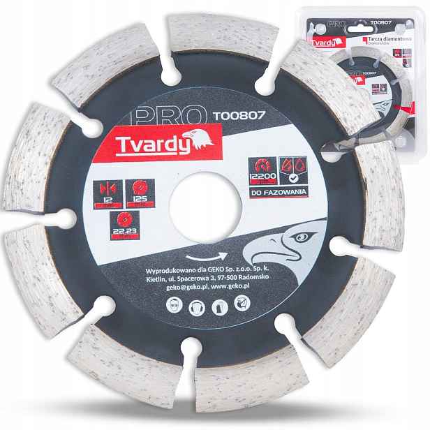 Diamantový kotouč Fréza na zkosení oboustranná 125x12x22.23 mm Profi (50)