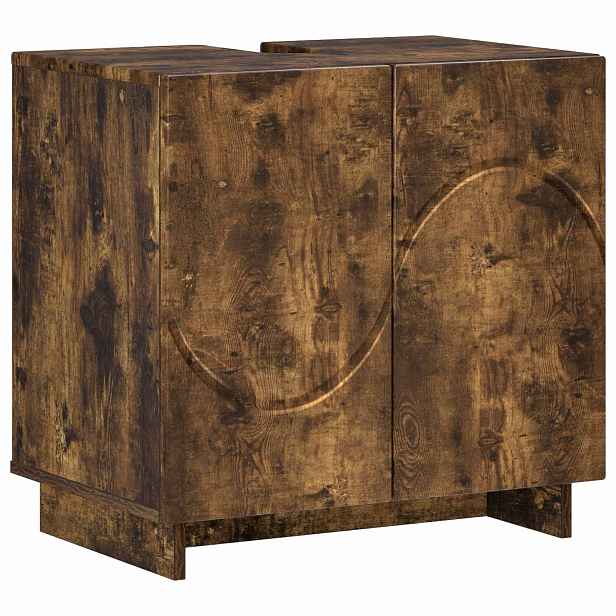 vidaXL Koupelnová skříňka Kouřový dub 60 x 41 x 58 cm Kompozitní dřevo