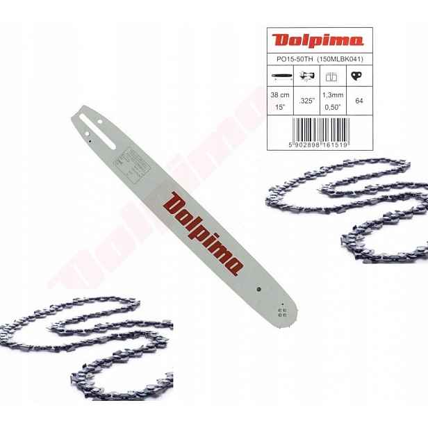 Vodítko 38 CM 325 1,3 MM +2x Řetěz Makita DCS4301 DCS410 DCS411 EA4300F