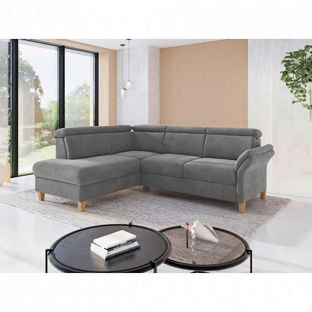 Sit & More ROHOVÁ SEDAČKA, textil, šedá