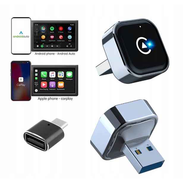 CarPlay Box Android 2v1 WiFi Mini – Adaptér pro propojení auta