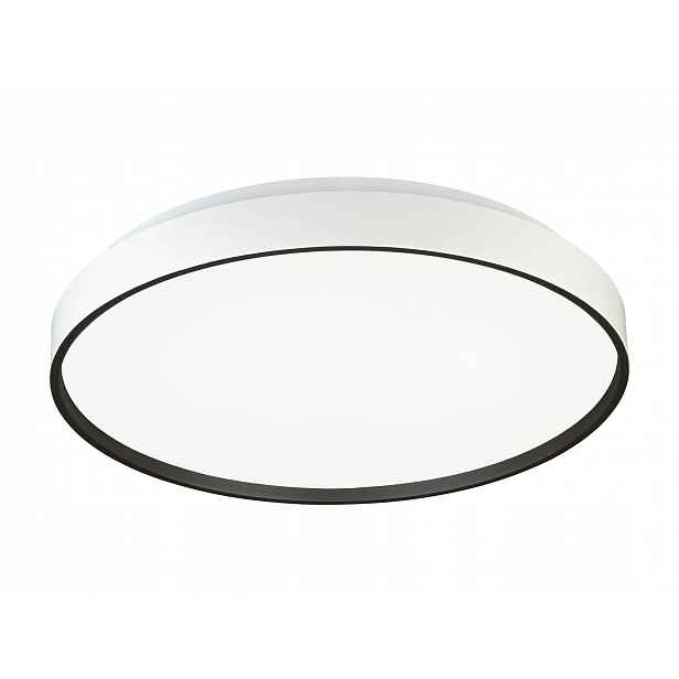 Kulaté stropní Led svítidlo Jupiter, 38 x 10,3 cm, bílé s černým okrajem
