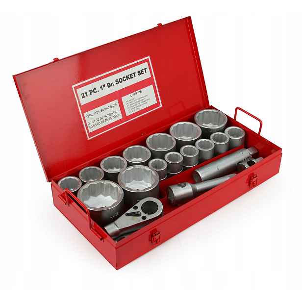 Sada Nástavcových Klíčů 21PCS 1"30-80 mm