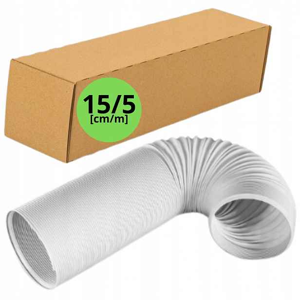 Trubka Pro Přenosnou Klimatizaci Bílá hadice * průměr 15 cm * délka 5 m *