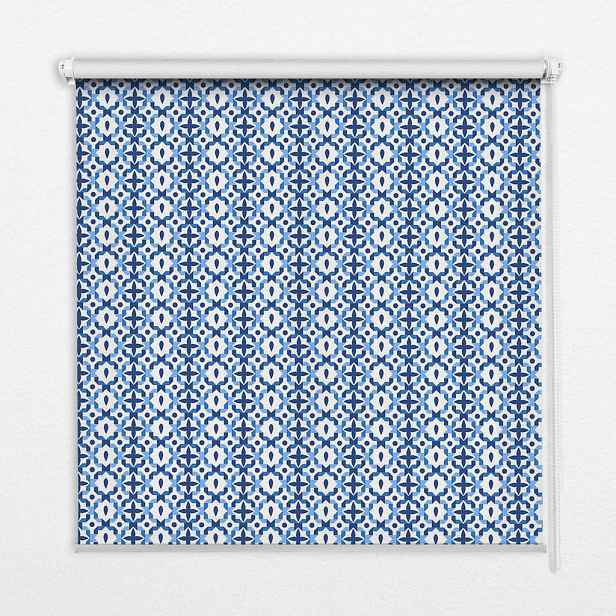 TULUP VNITŘNÍ roleta - okenní roleta - roleta - 60x140 cm - Modré tvary