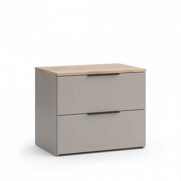 Vicco KREDENC Wido Greige 60 x 50 cm se 2 zásuvkami