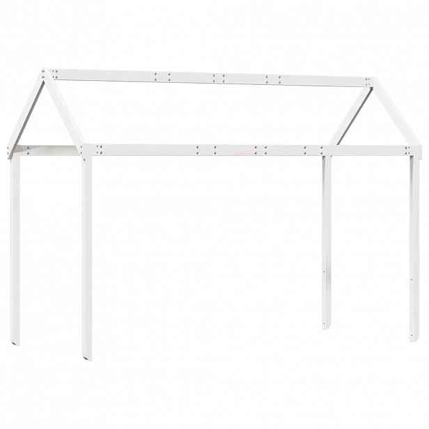 vidaXL Střecha na dětskou postel bílá 217x95,5x159 cm masivní borovice
