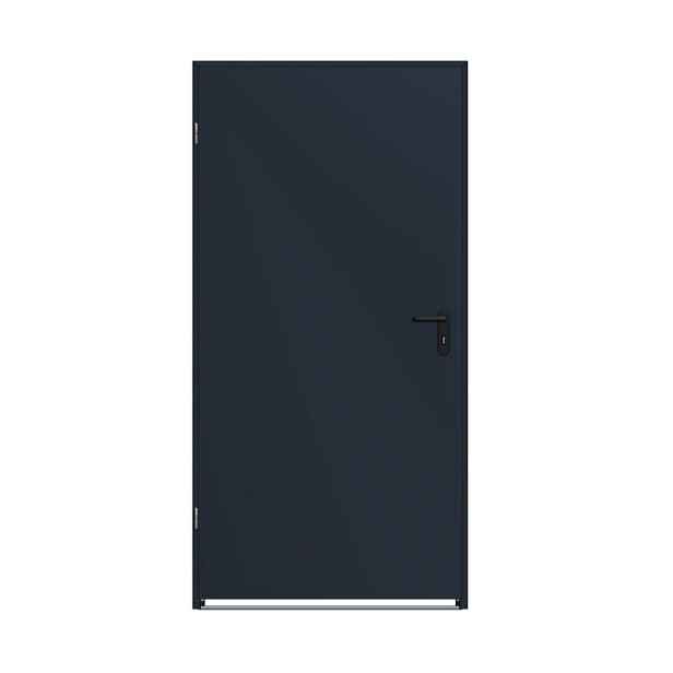 Vnější technické ocelové dveře s rámem 80 x 200 cm antracit, pevné