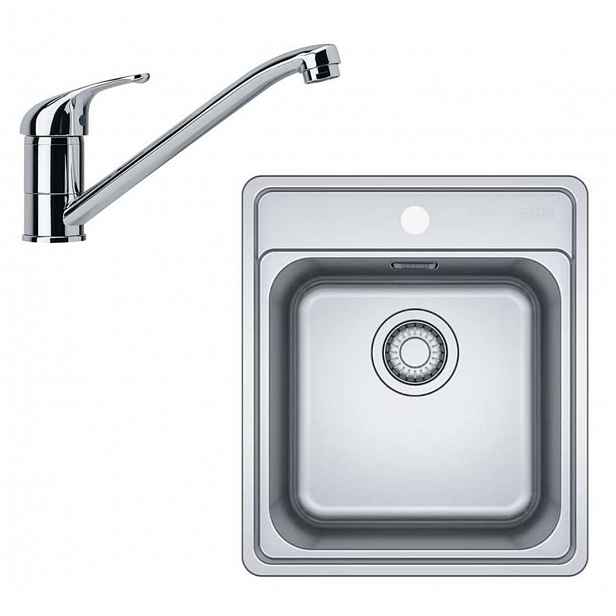 Franke - Kuchyňský set N88, nerezový dřez BCX 610-42 a baterie FB 250.031, chrom 101.0700.671