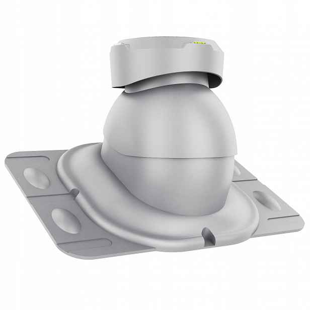 Krbový kanalizační ventilátor fi110 Univerzální Stříbrný 9006