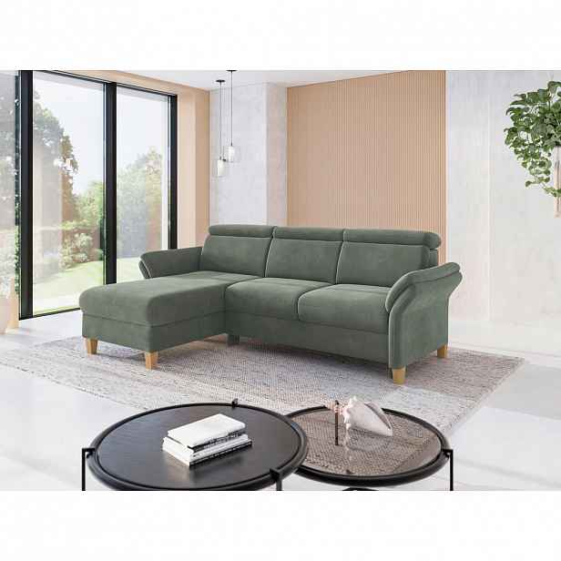 Sit & More ROHOVÁ SEDAČKA, textil, tmavě zelená