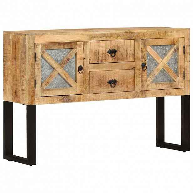 vidaXL Příborník 110 x 30 x 74 cm hrubé mangovníkové dřevo
