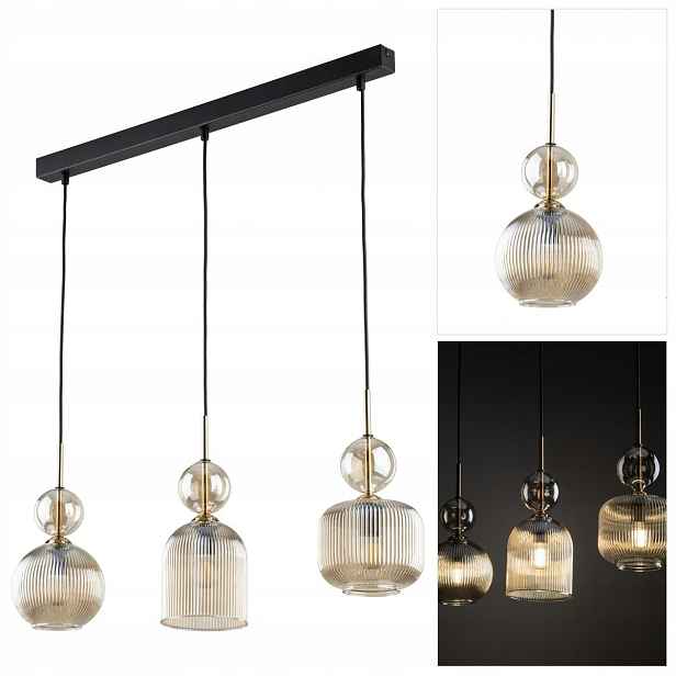 Závěsná Sophia jantarová glamour intenzivní lesk v kuchyni Tk Lighting