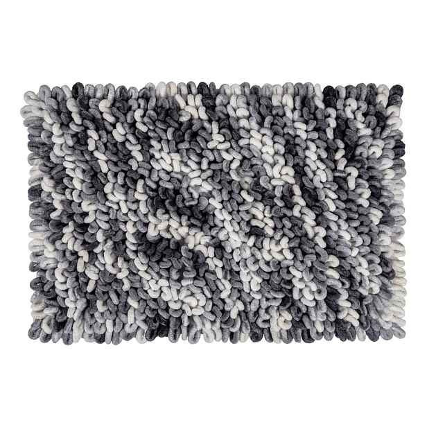 Šedomodrá textilní koupelnová předložka 60x90 cm Lerici – Wenko