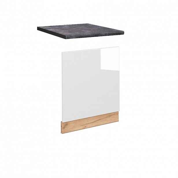 Vicco PŘEDNÍ PANEL Fame-Line Bílá vysoký lesk 60 cm , PD Antracit