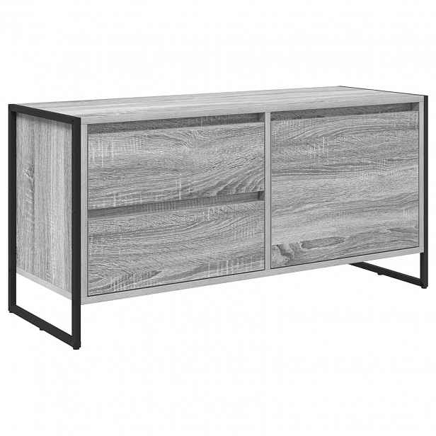 vidaXL Televizní skříň 100 x 36 x 49.5 cm Šedý Sonoma Kompozitní dřevo