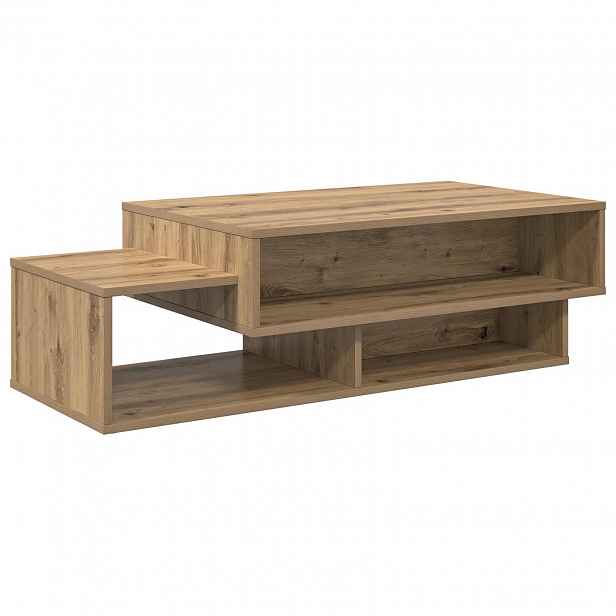 vidaXL Konferenční stolek Artisanový dub 105 x 50 x 32,5 cm