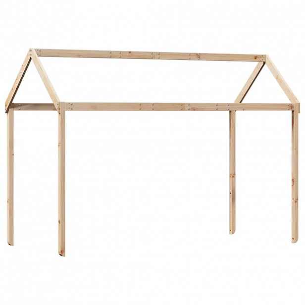 vidaXL Střecha na dětskou postel 217x85,5x154 cm masivní borové dřevo