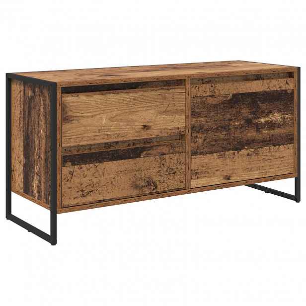 vidaXL Televizní skříň 100 x 36 x 49.5 cm Staré dřevo Kompozitní dřevo