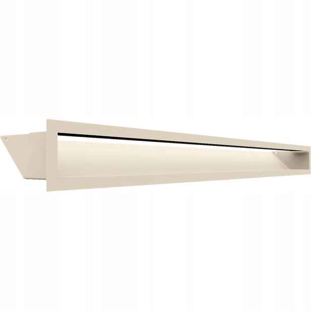 Ventilační mřížka krbová Luft 9x100 krémová Slim