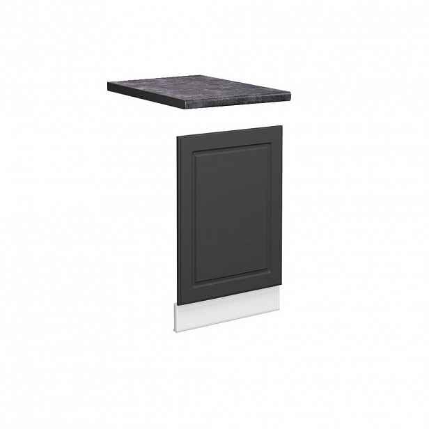 Vicco PŘEDNÍ PANEL Fame-Line Anthrazit-Gold Landhaus 45 cm , PD Antracit