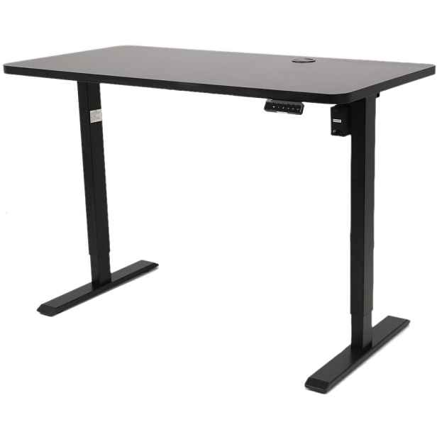 Výškově nastavitelný elektrický stůl BestBerg BBAT-14BB / rozměr 140x70 cm / výška 70-114 cm / černá