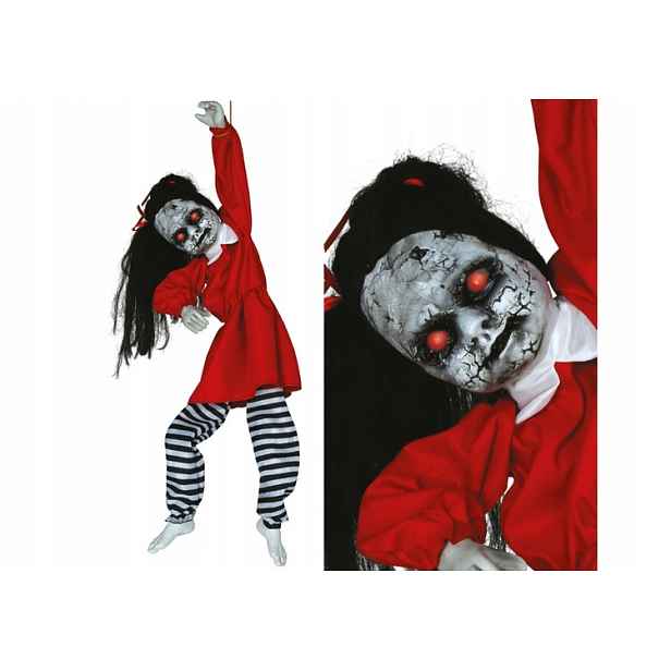 Závěsná Panenka 120 CM Panenka Halloween Led Zvuk Halloweenské Dítě