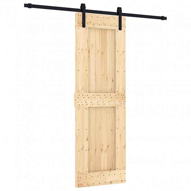 vidaXL Posuvné dveře 70 x 210 cm Masivní borové dřevo (neupravené)