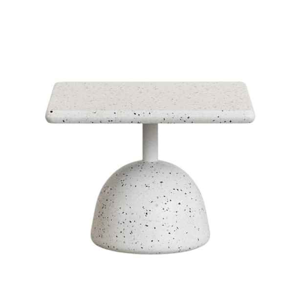 Bílý terrazzo konferenční stolek 48x48 cm Saura – Kave Home