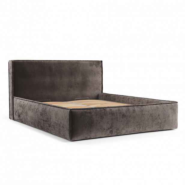 Maison de Reve ČALOUNĚNÁ POSTEL Lounge, 180/200 cm, hnědá