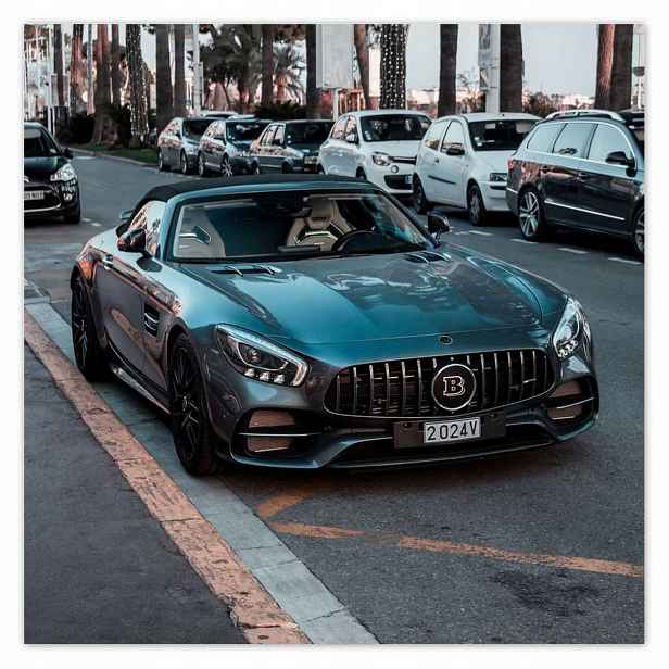 Plakáty 140x140 Černé auto Bentley