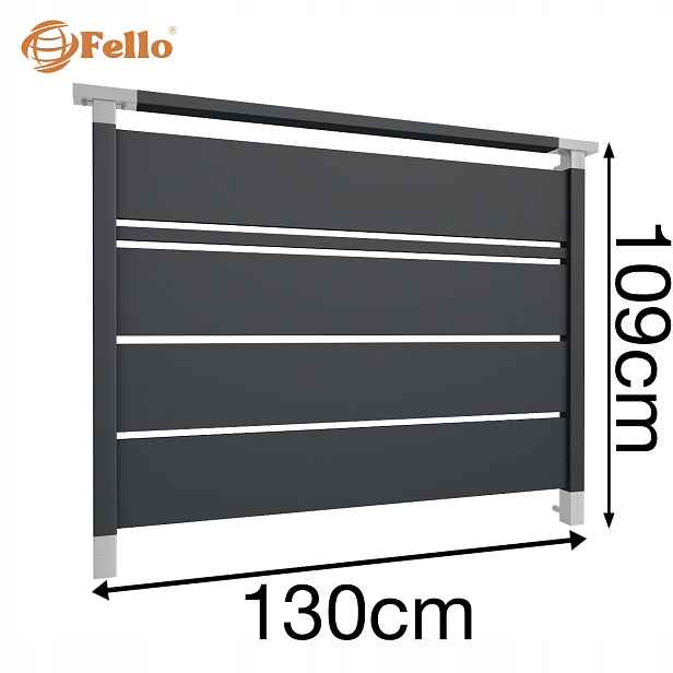 Solid 109 Francouzský balkon 130 cm Balustrada Ral