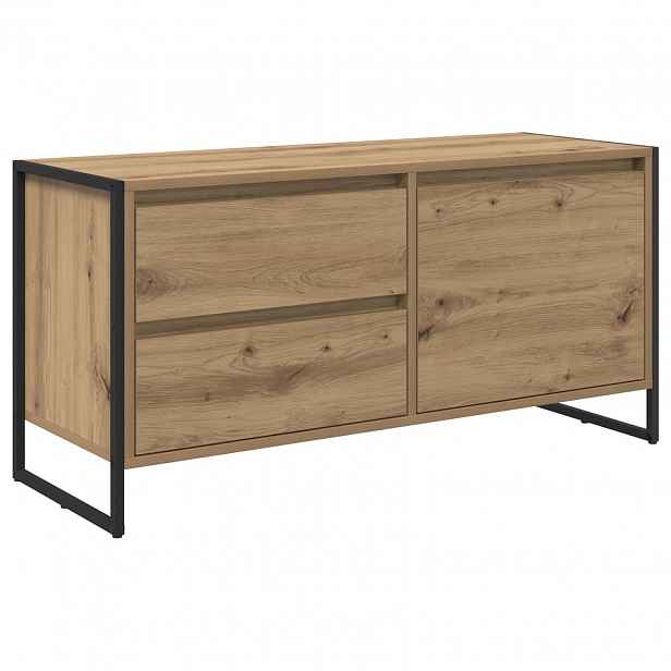 vidaXL Televizní skříň 100 x 36 x 49.5 cm Dub artisan Kompozitní dřevo