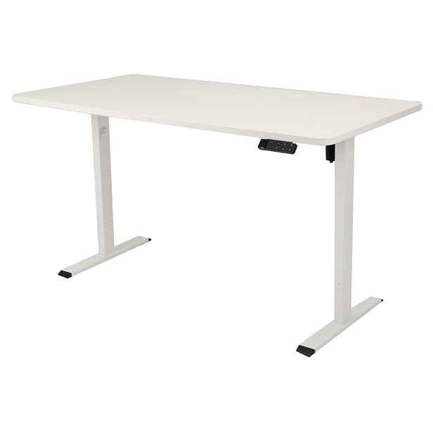 Výškově nastavitelný elektrický stůl BestBerg BBAT-16WW / rozměr 160x80 cm / výška 70-114 cm / bílá