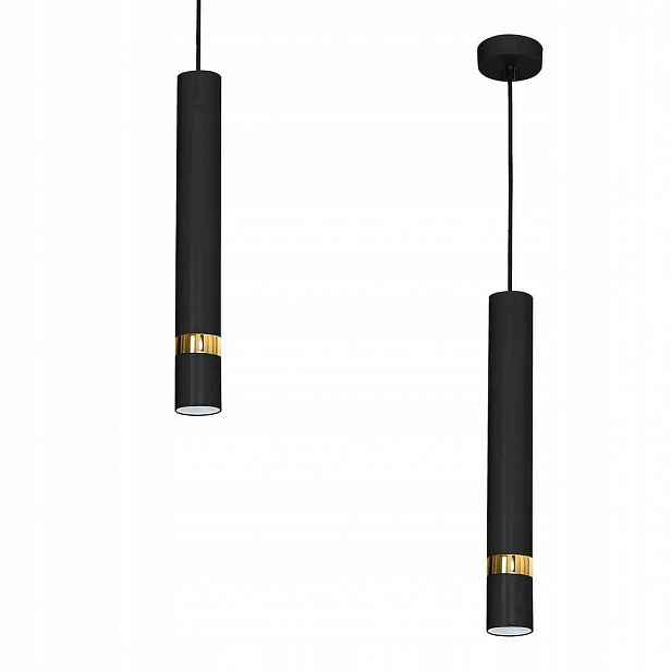 Závěsná lampa Milagro Joker MLP6079 GU10 černá zlatá kovová, nastavitelná