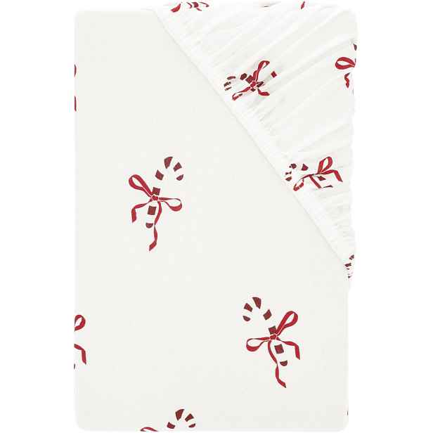 Livarno® Žerzejové napínací prostěradlo, 90-100 x 200 cm (cukrová hůl)