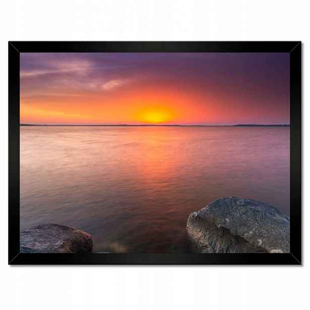 Plakáty v rámu 40x30 Skály Moře Západ Slunce