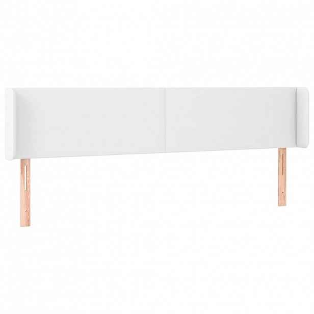 vidaXL Čelo postele typu ušák bílá 183x16x78/88 cm umělá kůže