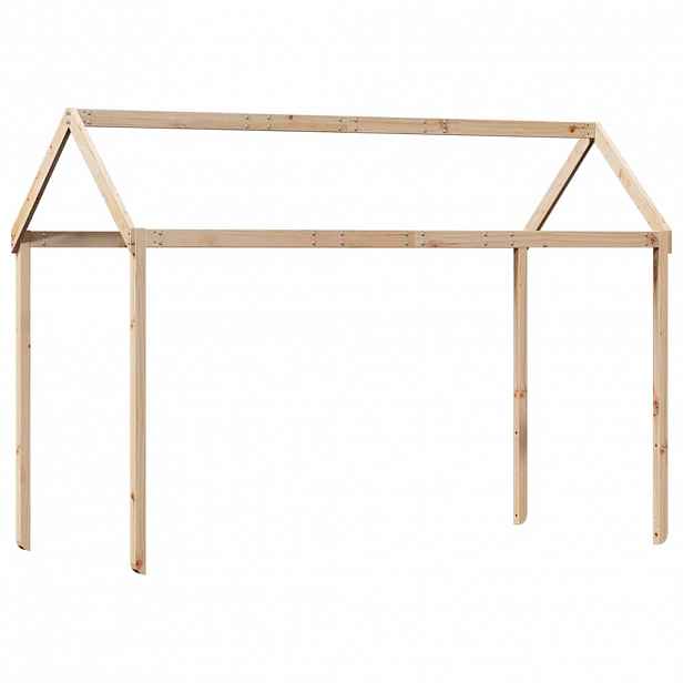 vidaXL Střecha na dětskou postel 207x95,5x159 cm masivní borové dřevo