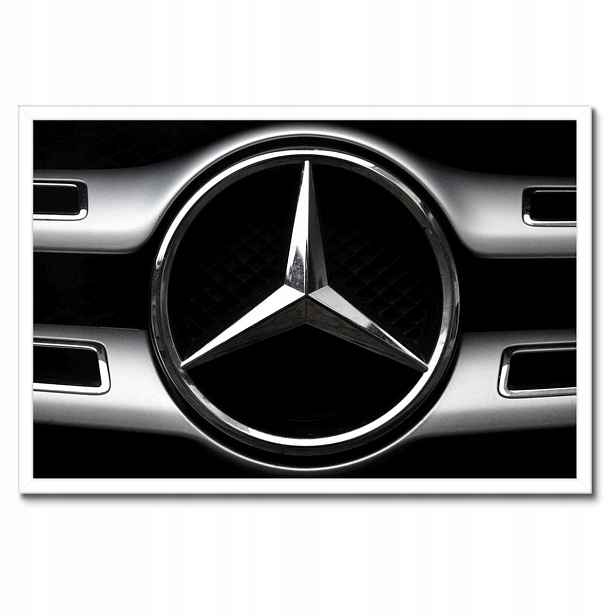 Plakáty v rámu 60x40 Mercedes Černobílé