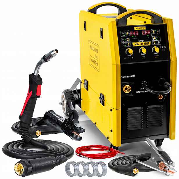 Poloautomatický Svařovací Stroj Magnum Mig 315 Mma Synergie 400V 315A Igbt