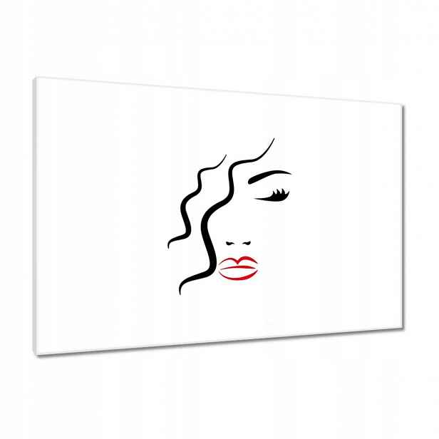 Obrazy 90x60 Žena Červené rty