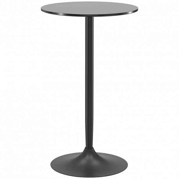 HOMCOM BAROVÝ STOLEK Stolek na stání Jídelní stůl Kulatý barový stůl do obývacího pokoje, Ø60 x 102 cm