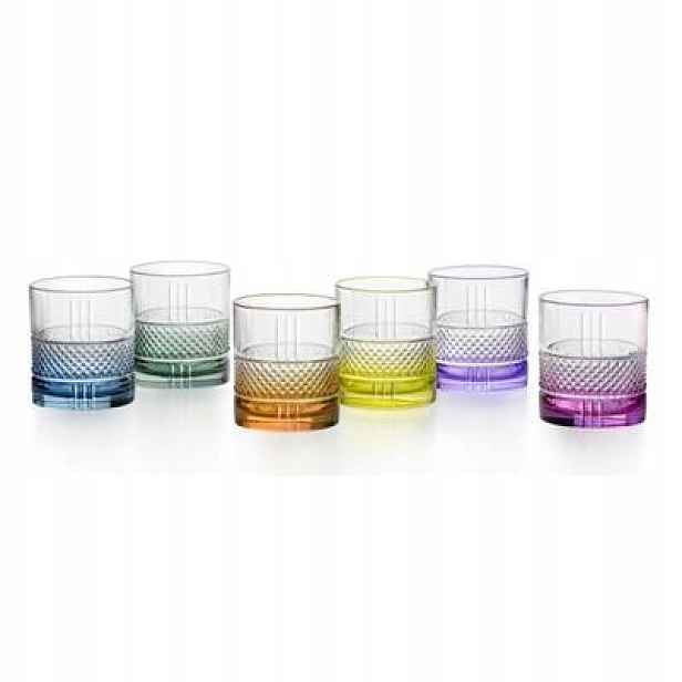 Rcr Brillante Color Sklenice 340ML Whisky Kpl 6 Ks