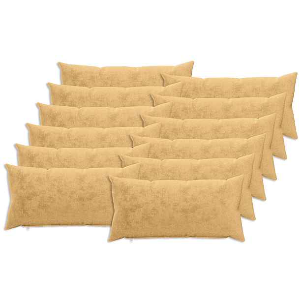 vidaXL Povlak na polštář 12 ks HEERLEN Taupe 40 x 80 cm Flanel